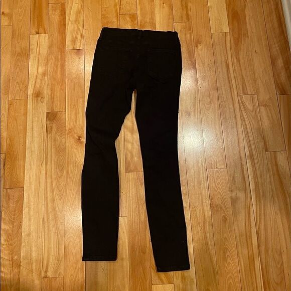FRAME denim "Le Skinny De Jeanne" black ripped jeans size 25! - Picture 6 of 6